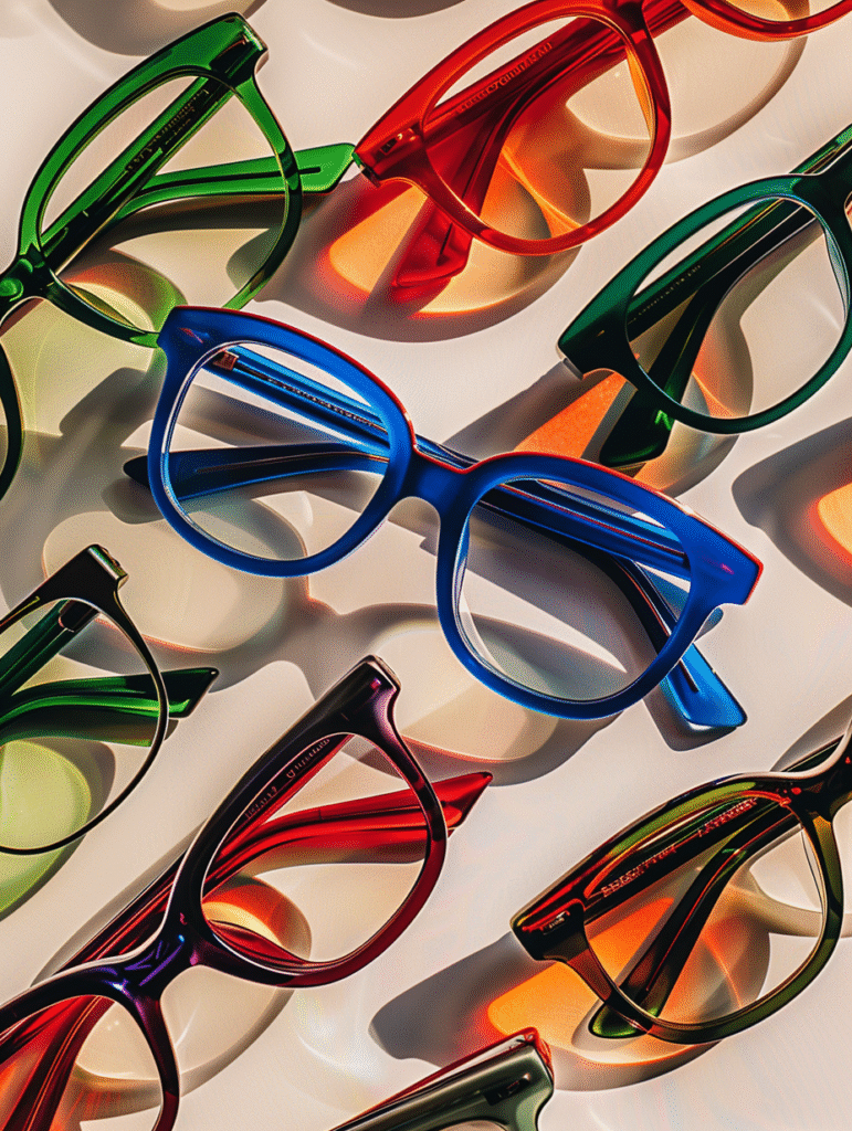 Montura de gafas colores vivos 2025